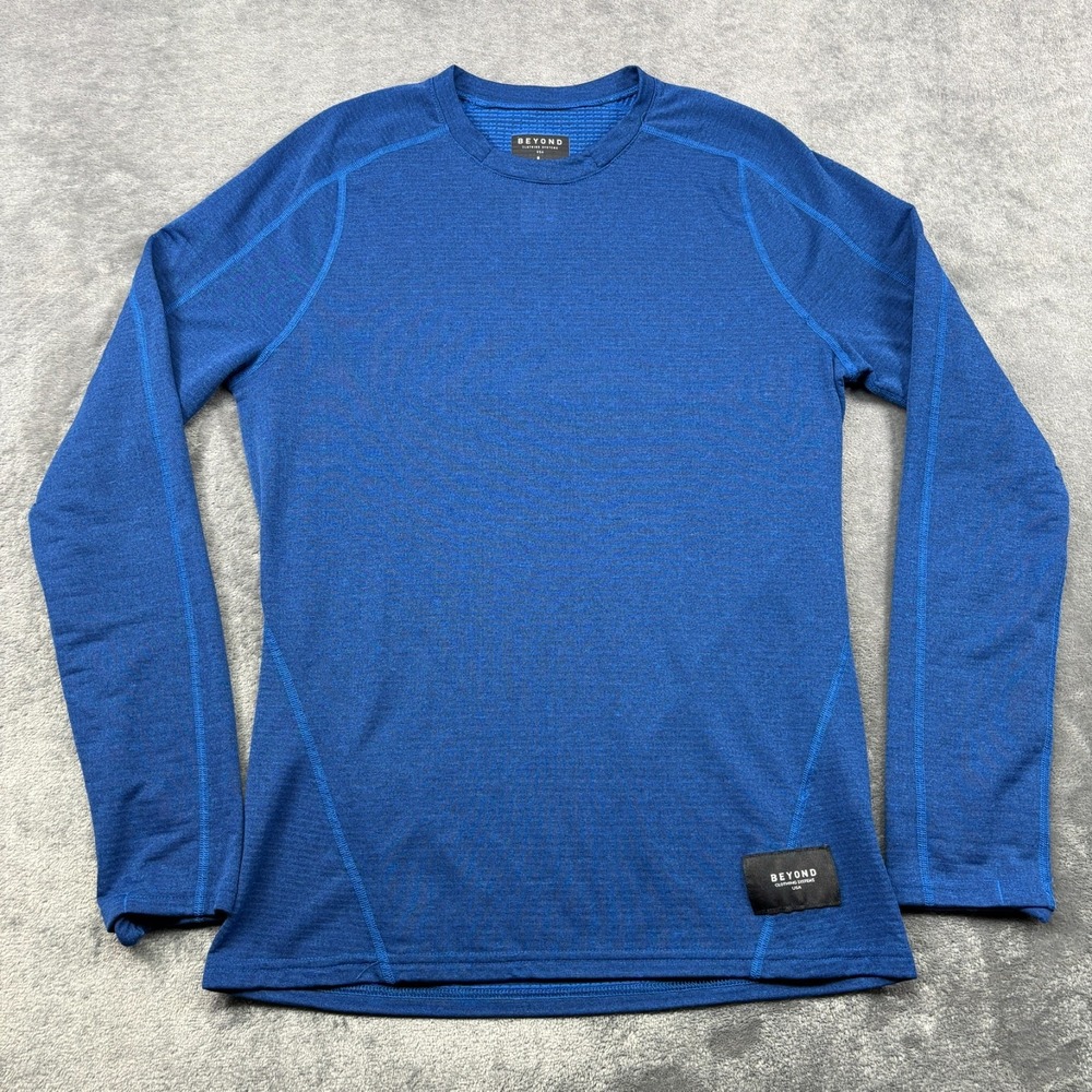 Beyond Clothing Systems CC1 Base Layer Shirt Men Large Blue Long Sleeve Military